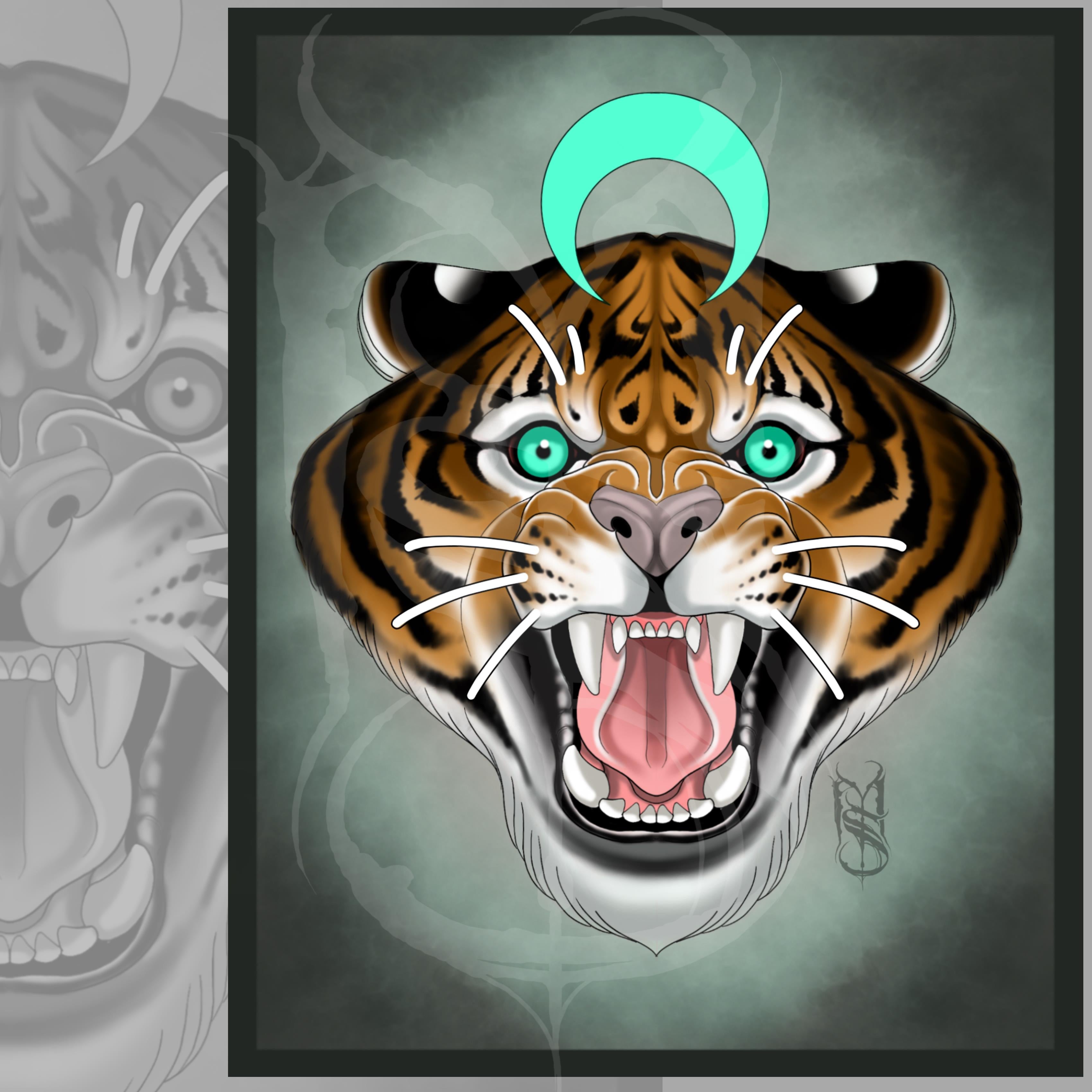 tiger face tattoo – All Things Tattoo